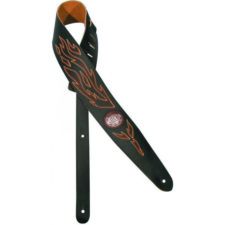 courroie-cuir-noir-flammes-gst550bk