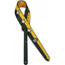 courroie-cuir-noire-jaune-etoiles-gst544ye