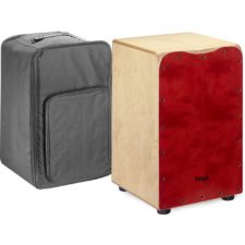 cajon stagg caj-50m-rd avec housse