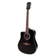 guitare folk electro acoustique modèle gaucher richwood rd12lcebk