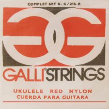 jeu de cordes galli g216r red nylon pour ukulele