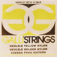 jeu de cordes galli g216y yellow nylon pour ukulele