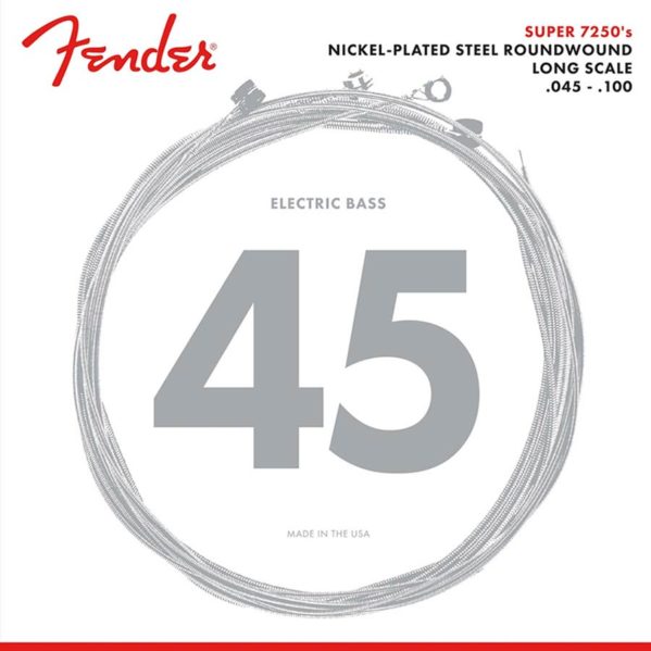 jeu de cordes pour basse électrique 4 cordes fender f-7250ml