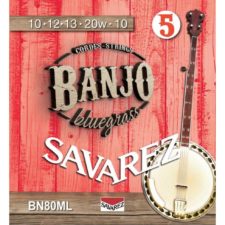 jeu de cordes savarez medium light banjo bn80ml