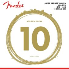 Les jeux de cordes pour guitare 12-cordes en bronze 80/20 de Fender F-70-12 sont conçus pour les instruments à 12 cordes, assurant une sonorité riche et une réponse équilibrée sur toutes les octaves.