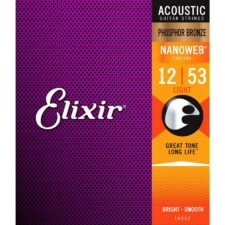 Le jeu de cordes acoustiques Nanoweb revêtement par Elixir 16052 combine la clarté et la longévité, ce qui en fait un choix idéal pour les performances en direct et les enregistrements.
