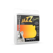 Le jeu de cordes électriques pour jazz à filets plats par Thomastik-Infeld THJS-110 est spécialement conçu pour les guitaristes jazz recherchant un son doux et un toucher soyeux.