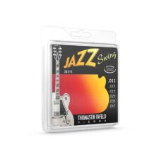 Le set de cordes électriques pour jazz avec filets plats de Thomastik-Infeld THJS-111 offre une sonorité chaude et mellow, prisé par de nombreux guitaristes de jazz professionnel.