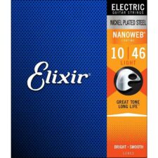 Les cordes pour guitare électrique anti-rouille Nanoweb d'Elixir 12052 bénéficient d'une construction unique qui protège contre les éléments, tout en offrant un son vibrant et des performances durables.