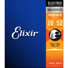 Ce set de cordes électriques résistant à la rouille Nanoweb par Elixir 12077 est conçu pour offrir une performance longue durée avec un toucher doux et un son préservé.