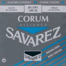 Le set de cordes pour guitare classique Alliance Corum de Savarez 500AJ est conçu pour offrir une tension plus forte, idéale pour les guitaristes à la recherche d'un volume accru et d'une projection supérieure.