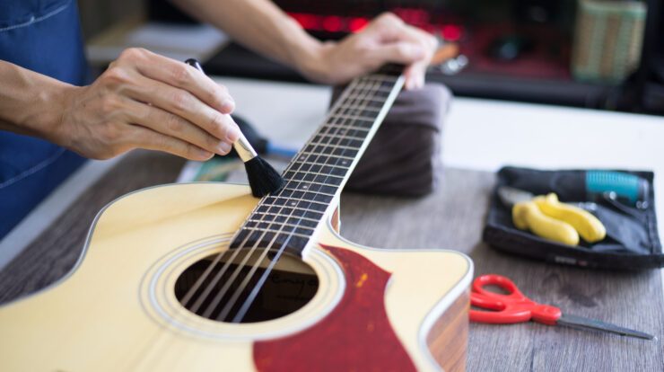 Entretien guitare et manche guitare