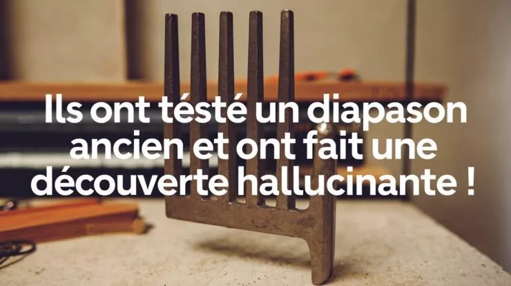 Ils ont testé un diapason ancien et ont fait une découverte hallucinante !
