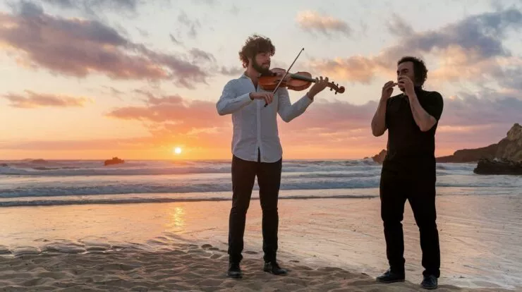 Un violon, un beatboxer et un coucher de soleil : le moment le plus inattendu du Golden Coast