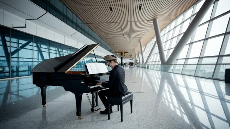 Il joue du piano dans un aéroport… et fait pleurer tout le terminal
