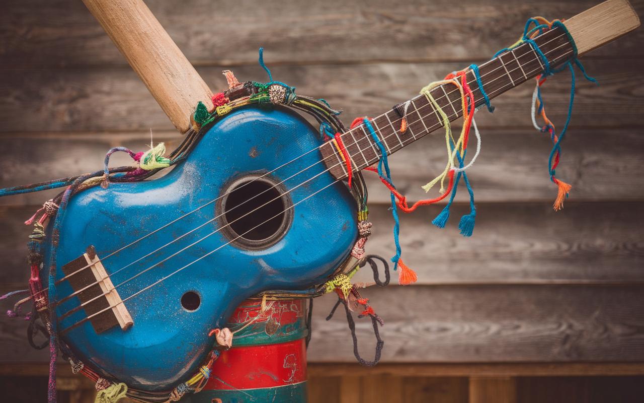 Fabrique des instruments de musique avec des objets recyclés
