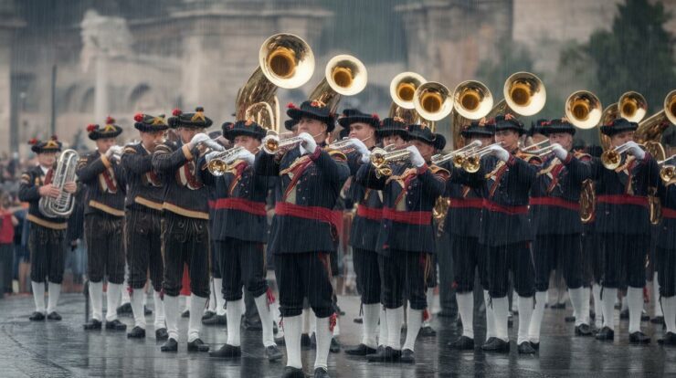 Ils jouent sous la pluie, le soleil… mais aussi sous tension : l’envers du décor de la fanfare du 14 juillet
