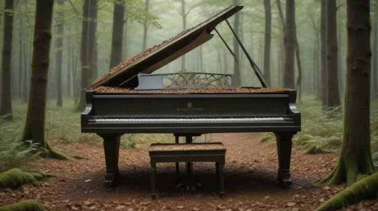 Ce piano abandonné dans une forêt joue tout seul depuis 10 ans