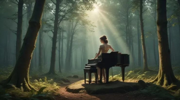 Cette chanteuse a fait un concert… dans une forêt !