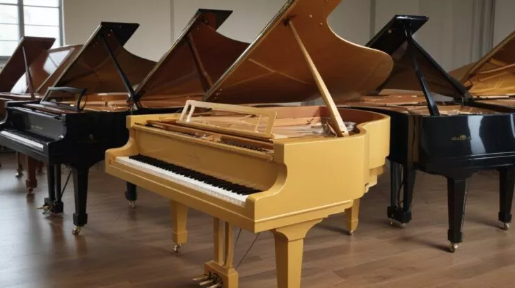 Quelle marque tchèque fabrique environ 2 000 pianos à queue chaque année ?